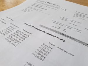 Einsicht in Einzelverbrauchsdaten der anderen Mieter